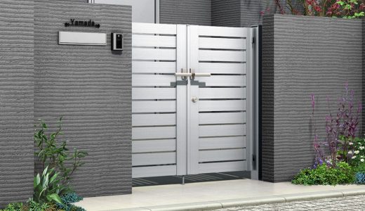 西海市で門扉取り付け工事を行いました